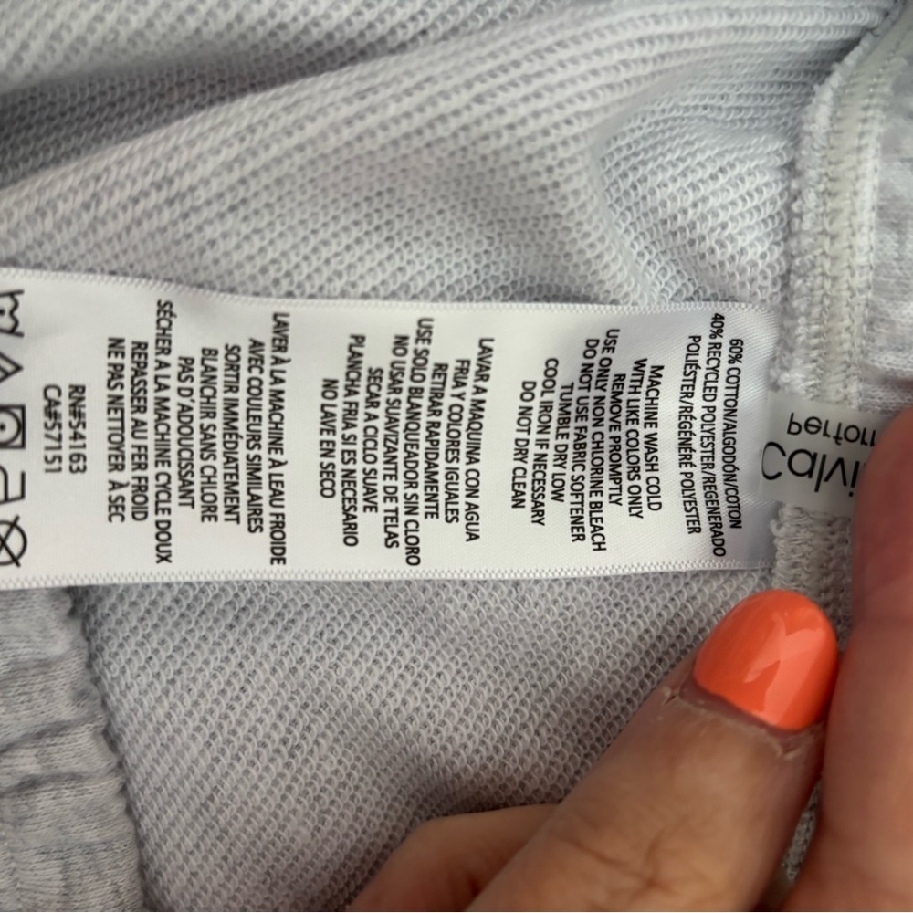 Calvin Klein Performance Cotton Blend Shorts Grey 1X - Picture 6 of 8